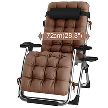SHUAIIJUAN Sedia per il tempo libero domestico Sdraio da spiaggia reclinabile esterna Patio 72 centimetri Larghezza giardino Sedia pieghevole Zero Gravity Prato sedie a sdraio con Cup Holder for pisci