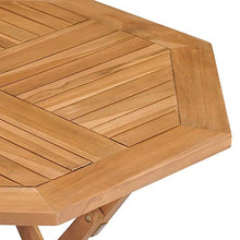 FAMIROSA Tavolo da Giardino Pieghevole 85x85x76cm Legno Massello di Teak-7418