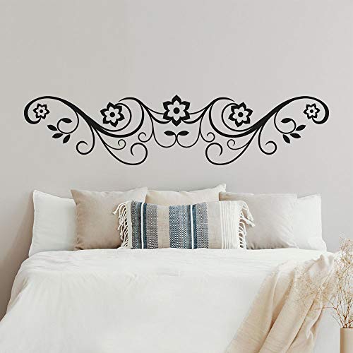 Adesivi per testiera del letto, T-MK350, 32 x 140 cm, colore: Nero