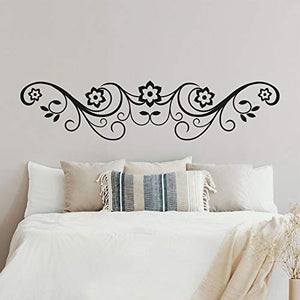 Adesivi per testiera del letto, T-MK350, 32 x 140 cm, colore: Nero