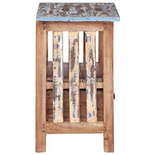 FAMIROSA Comodino 41x30x50 cm in Legno Massello di Recupero