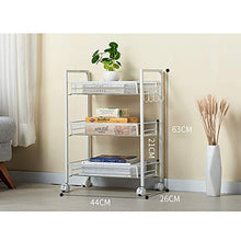 Salone di bellezza mobile cart, parrucchiere strumento di stoccaggio cosmetici rack parrucchiere strumento carrello,Three