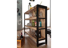 MASSIVMOEBEL24.DE FACTORY #140 Mobile cantinetta in legno di mango e ferro - stampato 120x45x100