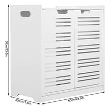 Estink - Mobile sottolavello, con due ante scomparti, armadio moderno per lavabo a doppia porta, 60 x 30 x 60 cm