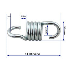 Yardwe Molla di Sospensione per Amache e Altalene a Dondolo Swing Molle per Dondolo da Giardino in Acciaio Inox (8mm)