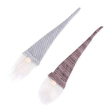 Angoily 2 Pezzi GNOME Bottiglia Toppers Cappello di Babbo Natale Vino Bottiglia Toppers Natale Argenteria Titolare Xmas Stoviglie Titolare per La Cena di Festa Decorazioni da Tavola