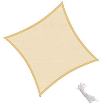 ZHAO Tenda da sole impermeabile per tende parasole da giardino, terrazza Au enanlagen e attività th? - beige 4x6,5 m (colore: beige, dimensioni: 5 x 5 m)