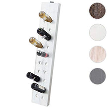 Mendler Serie Vintage portabottiglie HWC-C54 Legno paulonia 120x22x5cm Bianco