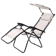 Sywlwxkq Lettini Prendisole Reclinabili Pieghevoli Sedie da Giardino a gravità Zero con baldacchino Giardino da Spiaggia per Esterni Supporto per Sedia Portatile da Campeggio 200 kg