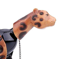FAGavin Cremagliera del Vino del Vino del Leopardo Cremagliera del Vino Scultura in Metallo Artigianato Decorazioni for La Casa in Metallo Ornamenti in Ferro Battuto