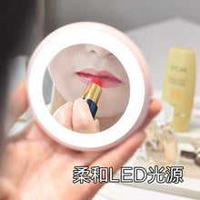 Specchio per Il Trucco con Luce Piccolo Specchio Specchio per Il Trucco con LED Meno 2 Regolazione del File Specchio per Il Trucco Ricarica USB