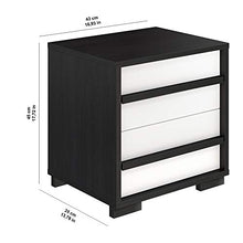 Marchio Amazon - Movian, comodino a 2 cassetti in stile giapponese, modello Havel, 35 x 43 x 45 cm, colore grigio