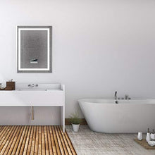 Flyelf 600x800mm Specchio da Parete da Bagno, con Due Altoparlanti Bluetooth, Controllo Tattile Illuminato Dimmerabile
