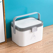 DOILE - Armadietto portatile per medicine, per la casa o l'esterno, in materiale PP spesso, tre colori tra cui scegliere (M-grigio)
