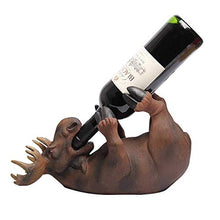 Elegante Semplicità Creativa Europea Retrò Vecchia Resina Simulazione Cervo Portabottiglie Casa Desktop Veranda Partizione Decorativa Armadietto Del Vino Artigianato Bar Ristorante Decorazione Marron