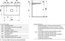 Laufen Space Piano lavabo, Foro Centrale, 870x520x13, colorazione: Noce Chiaro - H4109531601011