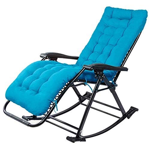 Hfyg Lettino Prendisole Sedia a Dondolo Sdraio da Giardino Outdoor Lettino a gravità Zero con Cuscino Tessuto in textilene Traspirante, Supporto 200kg Chaise Longue