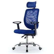 ZHJING Seggiola da Bar Correzione Chair Computer di casa Sedie Ufficio ergonomiche Seggiovia Sedia del Personale della sede Antiscivolo (Color : Blue)