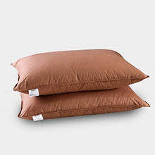 N/A Adulti Sleep Pelle-Amichevole Cuscino Studente di Scuola Oca Bianca Giù Cuscini A Nome Pezzo Neck Protection (Color : Pink, Size : 48 * 74cm)