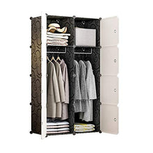 TWDYC Portable Armadio Guardaroba, Modular Storage organizzatore, di economia di Spazio Armadio, Deeper cubo con Hanging Asta