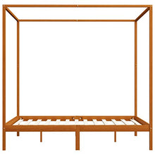 SKM Giroletto a Baldacchino Marrone Miele Massello Pino 160x200 cm