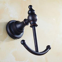 ZCY Mensola per Doccia, mensola per Bagno, Gancio Singolo in Bronzo Nero per Bagno Vintage, punzone di Rame