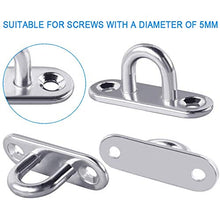Nuluxi Piastre Occhiello Acciaio Inossidabile Acciaio Inossidabile Plate Anello Hardware Acciaio Inossidabile Barche Hardware di Coperta Robusto Accessori per Sartiame Barche Amache Hardware-4 Pezzi