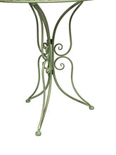 Mobili da Giardino Set Giardino Tavolo e 2 sedie in Ferro Antico Stile Verde