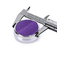 Viola scale tondo pillola contenitore 3 scomparti metallo medicina caso vitamina organizzatore titolare scatola decorativa per viaggi all'aperto