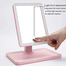 Specchio ingranditore, Specchio per il trucco semplice da tavolo Specchio oscurante per touch screen a doppia alimentazione HD con luci a LED Specchio decorativo da tavolo per bellezza, adatto a vari
