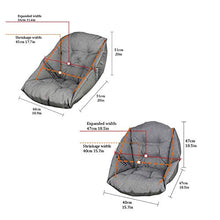 Yxxc Cuscino per Sedia con Schienale Alto per Patio da Giardino, Cuscino per Sedia per Patio Cuscino per Sedia per Schienale Cuscino per Esterni per Interni Pelle Scamosciata