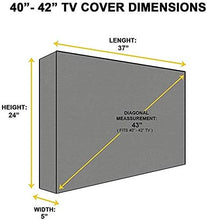 Telo copritavolo da esterno Tessuto elastico morbido Outdoor Protective Cover TV 24-54" TV Copertura Anti-Static Screen Display manicotto protettivo impermeabile Scratch Resistant Splash Proof Copertu