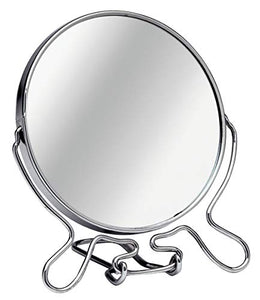 Premier Housewares 0509256 Specchio da Rasatura con L'Opzione di Ingrandimento, Struttura Media con Supporto, Cromato
