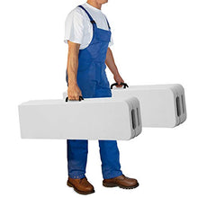 Deuba Set 2X Panchine Pieghevoli da birreria richiudibili con Manico di Trasporto Facile in plastica Leggera 183x28x44cm