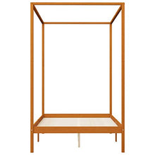SKM Giroletto con Baldacchino 4 Cassetti in Legno di Pino 140x200 cm