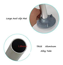 Sgabello for Doccia in Alluminio for Disabili Premaman Sedia Antiscivolo con Tappetino Antiscivolo - Portante 136kg-43x40cm