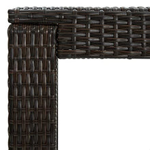 vidaXL Set da Bar da Giardino 5 pz con Cuscini in Polyrattan Marrone