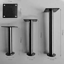 Furniture legs Set di 4 Gambe Mobili, Piedini di Appoggio in Acciaio Inox Spazzolato Piedini Regolabili di Ricambio per Mobile Bagno, in Oro/Argento