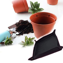 FISEYU Tappetini da Giardinaggio, Tappetini da Giardino per La Casa, Tappetini da Piantagione Impermeabili, Tappetini in Vaso da Fiori Nero 50 cm