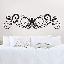 T-MK334 - Adesivi per testiera del letto, 38 x 140 cm, colore: Nero