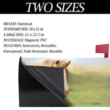 Bella cassetta postale con animali a cavallo rosso coprono magnetico grande cassetta postale avvolge giardino cortile decorazione casa dimensioni oversize 64,8 cm x 53,3 cm