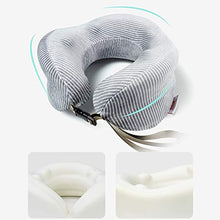 FSGD Cuscino di Corsa, Cuscino cervicale Gomma Piuma di Memoria Collo Cuscino velivoli Auto pisolino Portatile Cuscino a Forma di U