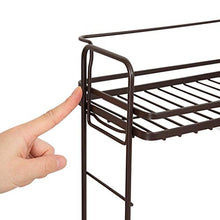 LYM &ripiano di stoccaggio Mensole da Cucina, Scaffali di stoccaggio in Acciaio Inossidabile Scaffali di spezie Scaffali di stoccaggio Scaffali di stoccaggio Cucina -2 Piani Scaffale di Finitura