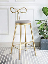 XHCP Mobili da Soggiorno Sgabelli Sgabelli da Bar Moderni Grigi Sedia da Pranzo con Schienale ad Arco e Sedile in Velluto, Sgabelli da Bar per Cucina Colazione Pub Lounge Chair Poggiapi