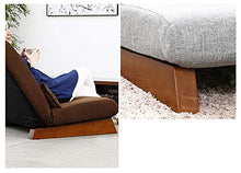 HongTeng Divani Lettino Pigro Extra Largo Divano Pigro Singolo Pieghevole for Sedia a rotelle Camera da Letto con pisolino for Letto Pieghevole Poltrona reclinabile 58 × 112 cm (Color : Light Gray)