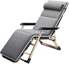 Patio Lounge Chair Chise Bed Regolabile reclinabile Oxford Panno Pieghevole Pieghevole Lettino da Campeggio con Cuscino Rimovibile per la Spiaggia della Piscina