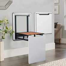 GJCrafts Sgabello pieghevole, alluminio invisibile sospeso Sgabello da parete per doccia Sedie, morbida pelle panca per scarpe da corridoio, sostiene fino a 150 kg (bianco)