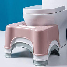 DXXWANG Poggiapiedi Plastica Gabinetto Step Sgabello Casa Bagno Sgabello,Antiscivolo Sgabello da Cucina Shoelay. Luce/D / 21.2×28.5×44.5cm