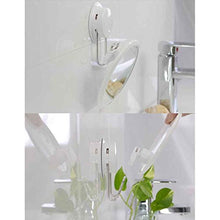 WWEIWU Pulito e Luminoso Ventosa Specchio da Bagno Specchio da Bagno Piccolo Specchio Specchio Specchio da Parete Parete a Parete Specchio Senza Punzone Staccabile, Angolo Libero, Specchio HD
