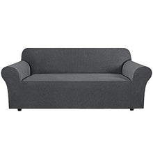 Lirex Copridivano Elasticizzato, 1 Pezzo Jacquard Tinta Unita Copridivano Elastico 3 Posti, Morbido Copridivani Copri Divano Sofa Cover Salvadivano 3 Posti per Divano, Lavabile in Lavatrice